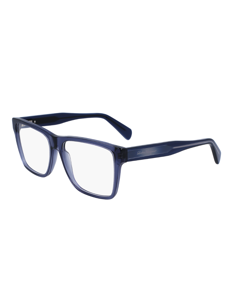 Ferragamo Crystal Navy Blue Men's Opticals - F2953/56