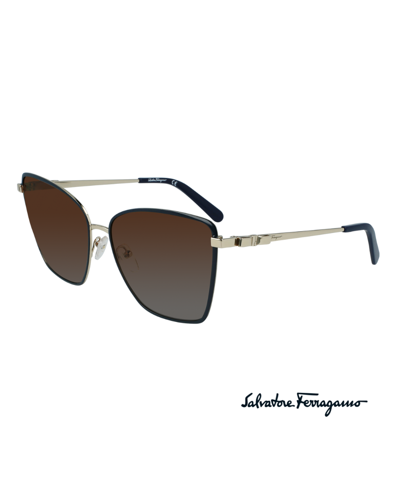 Salvatore Ferragamo Light Gold Women's Sunglasses - SF279S/59