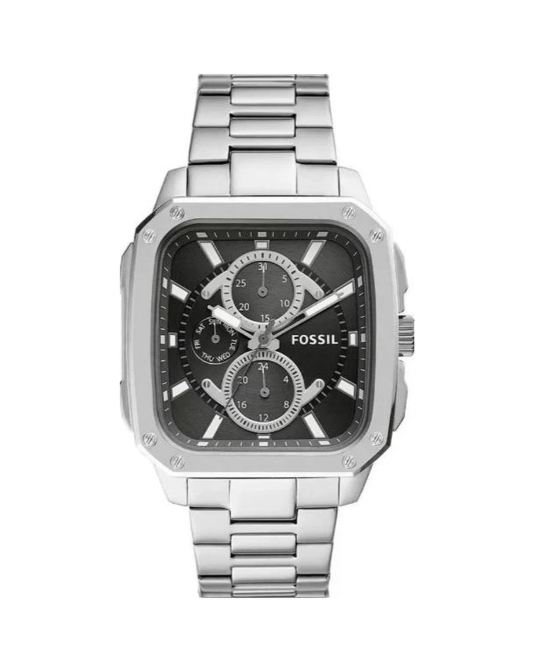 Fossil Inscription Multifunctional Stainless Steel Men's Watch - BQ2655