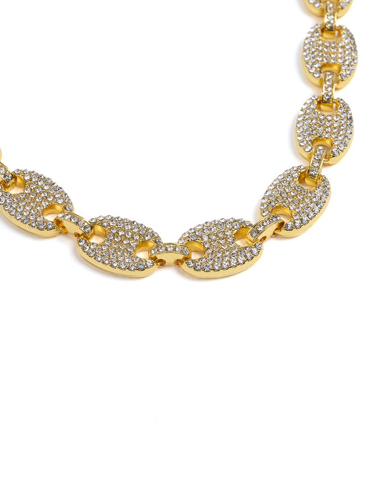 Invicta Elements Men's Iced out Cuban Chain Necklace - 80846
