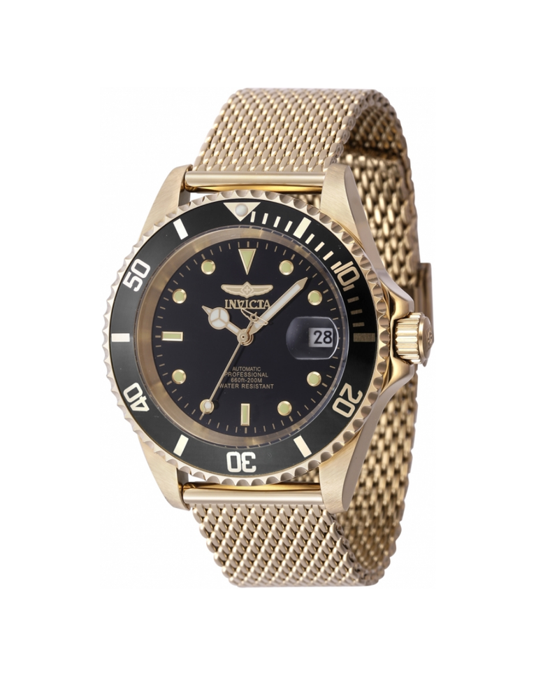 Invicta Pro Diver Apex Automatic Black Dial Gold Men's Watch - 47722