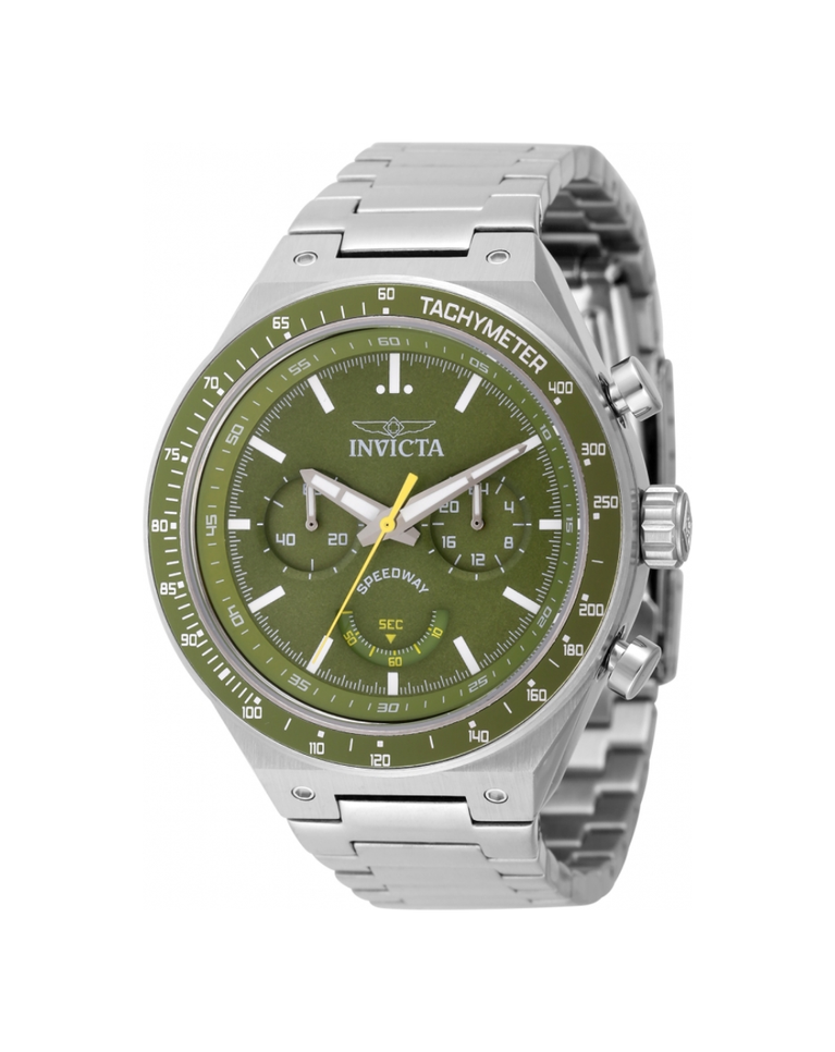 Invicta Speedway Green Dial Chronograph Mens Watch - 49380