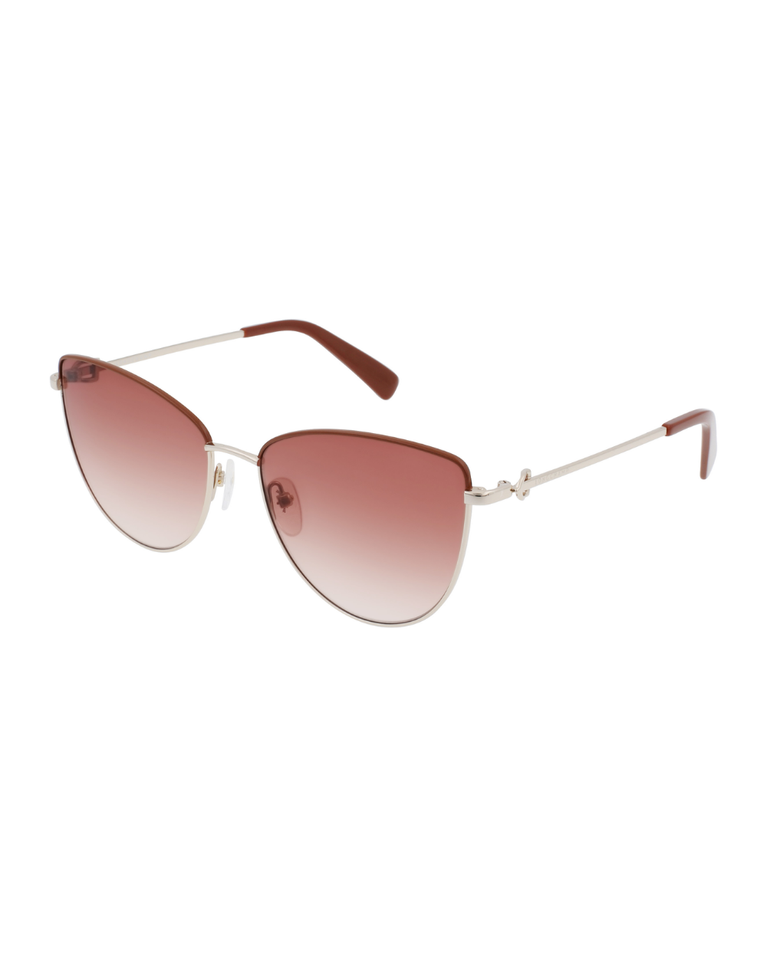 Longchamp Paris Gold/Cappuccino Ladies Sunglasses - LO152S-GC