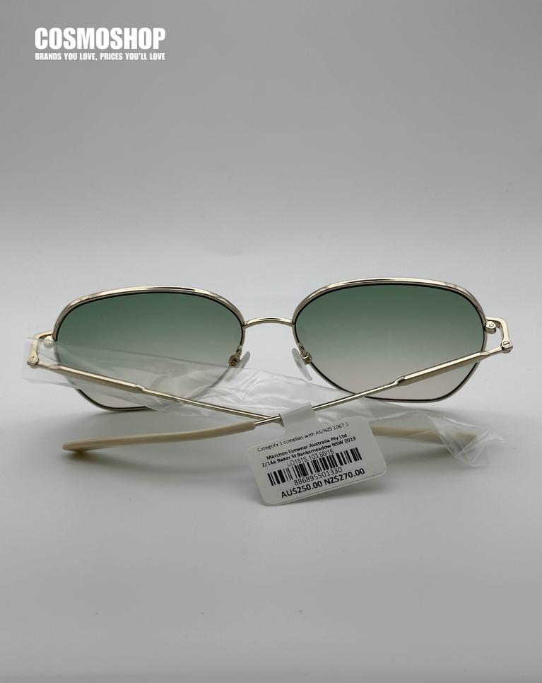 Longchamp Paris Ivory Ladies Blue Tint Sunglasses - LO151S/60/IVORY