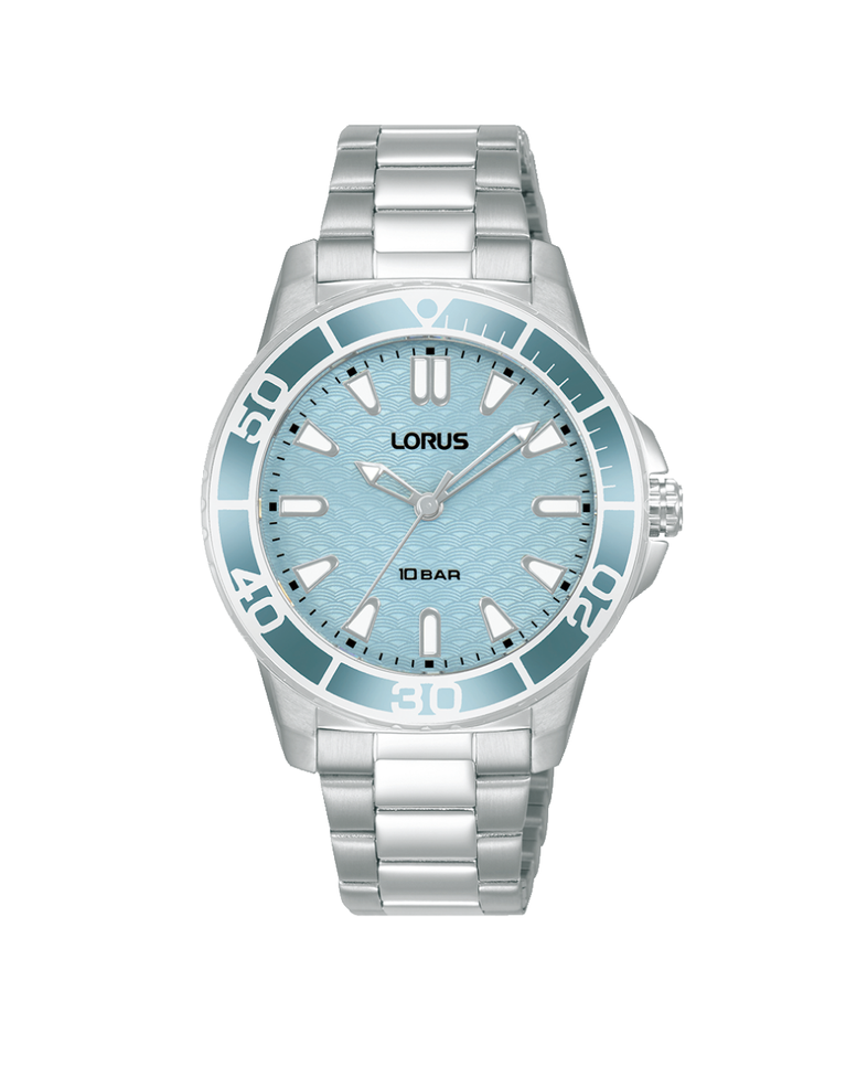Lorus Ice Blue Ladies Quartz Stainless Steel Watch - RG251VX-9