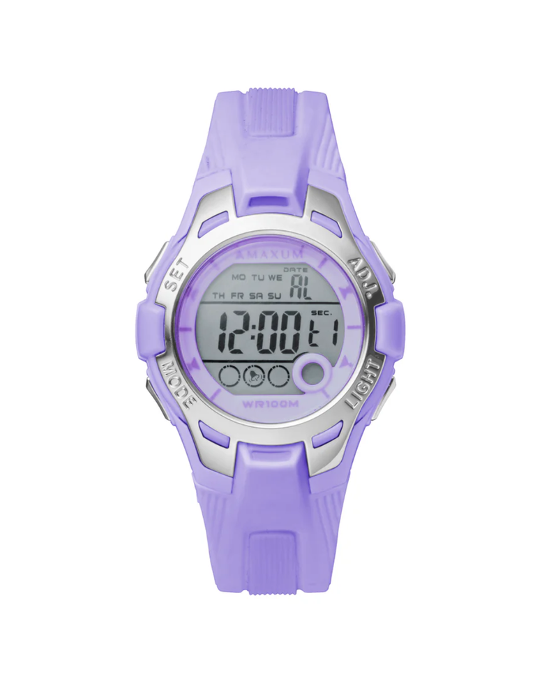 Maxum Candy Purple Womens Sports Digital Watch - X2213L1
