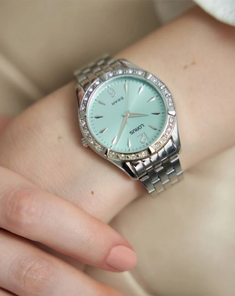 Lorus Ladies Baby Blue Steel Watch- RG263WX9