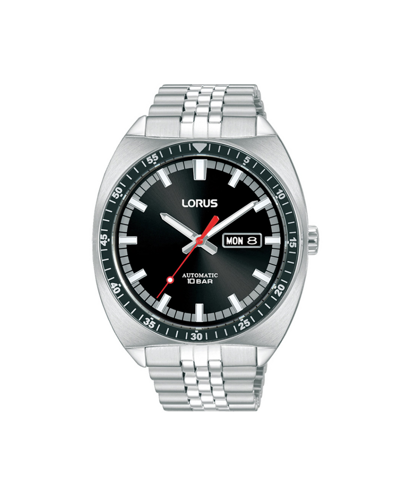 Lorus Retro Black Automatic Men's Watch - RL439BX9