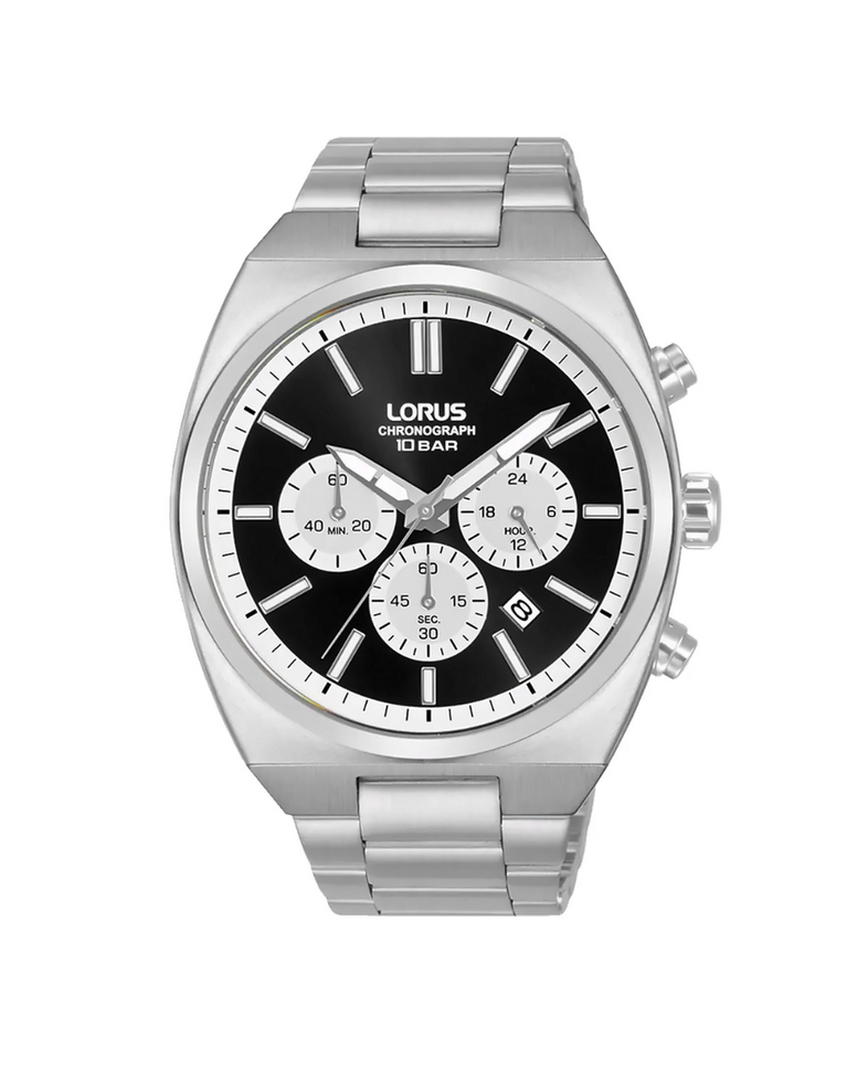 Lorus Classic Sports Black Dial Chronograph Watch - RT361KX9