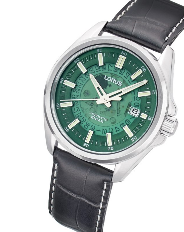 Lorus Transparent Dial Green Automatic Watch - RU409AX9