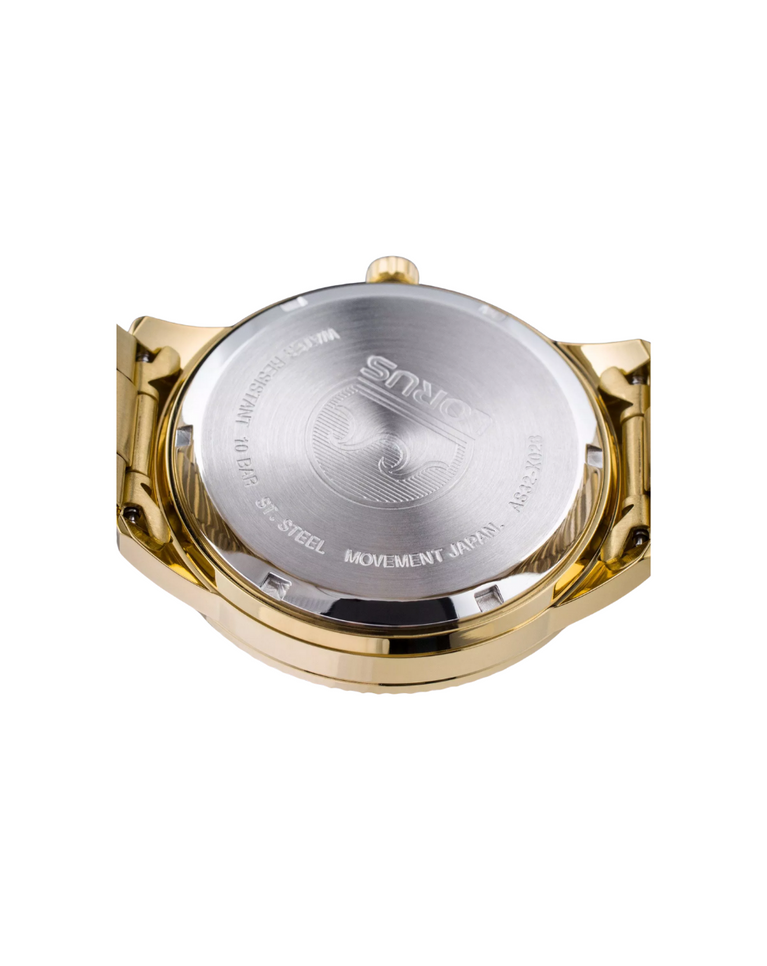 Lorus Men's Solar Black and Gold Watch - RX308AX9