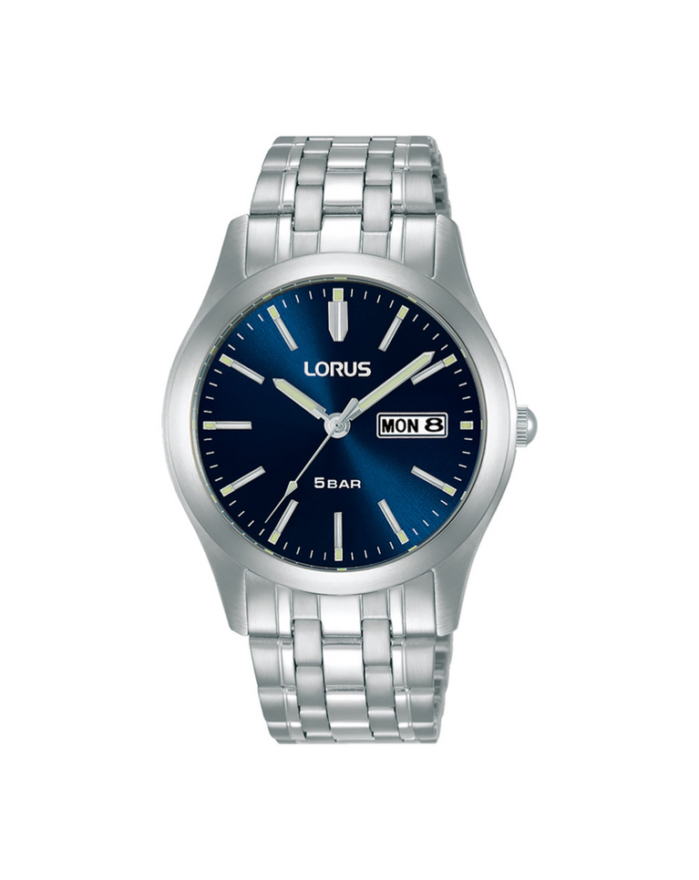 Lorus Unisex Quartz Dark Blue Sunray Watch - RXN69DX5