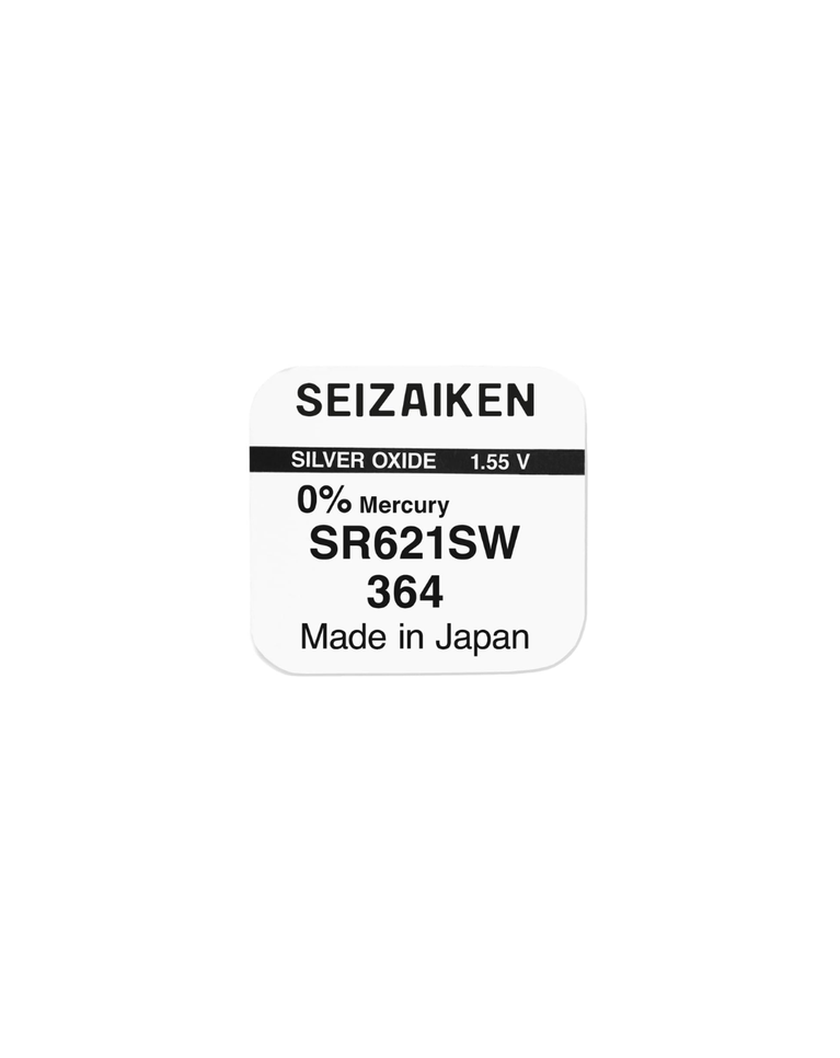 Seiko Seizaiken Japanese Watch Battery - SR621SW (SINGLE)