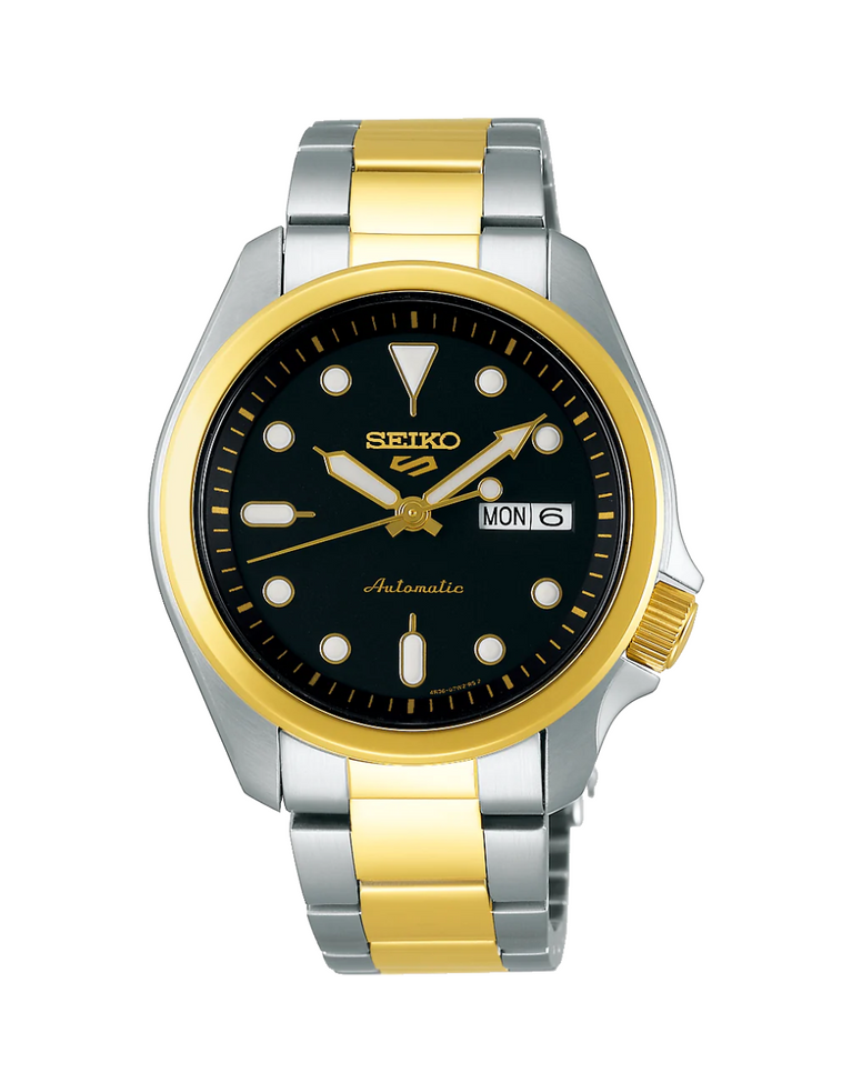 Seiko 5 Sports Two Tone Men's Automatic Watch - SRPE60K