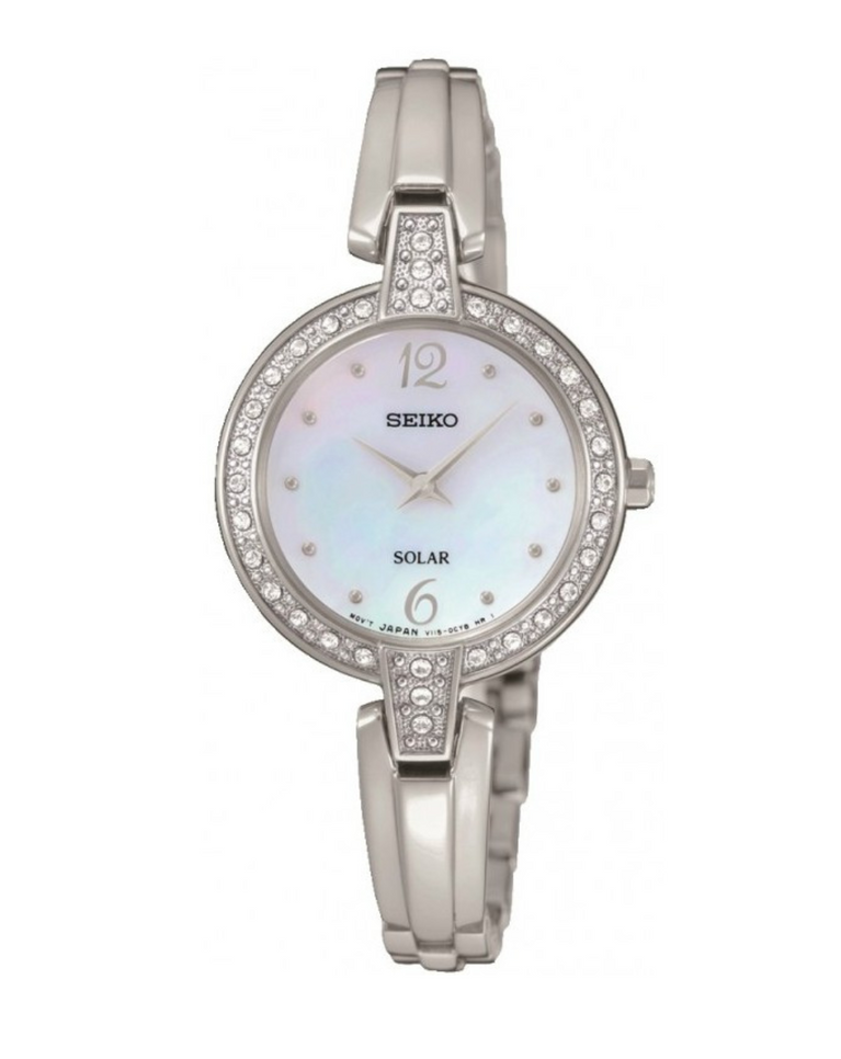 Seiko Diamond Dial Mother Of Peal Ladies Watch - SUP287