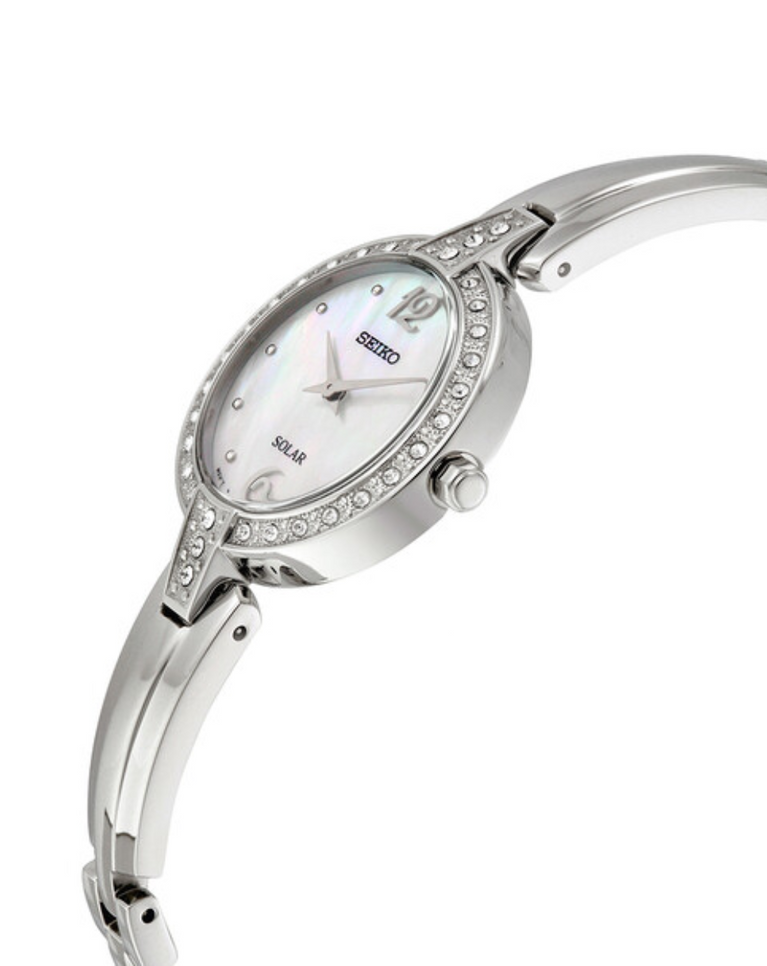 Seiko Diamond Dial Mother Of Peal Ladies Watch - SUP287