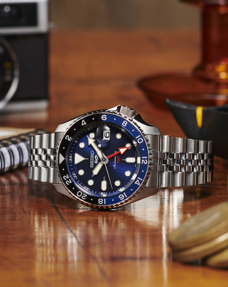 Seiko 5 Sports GMT “Blueberry” Automatic Men's Watch - SSK003