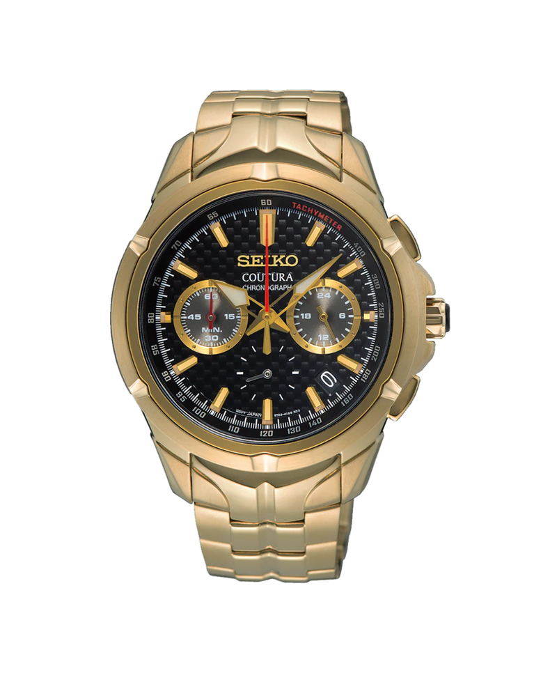 Seiko Coutura Gold Chronograph Men's Watch - SSB438P1