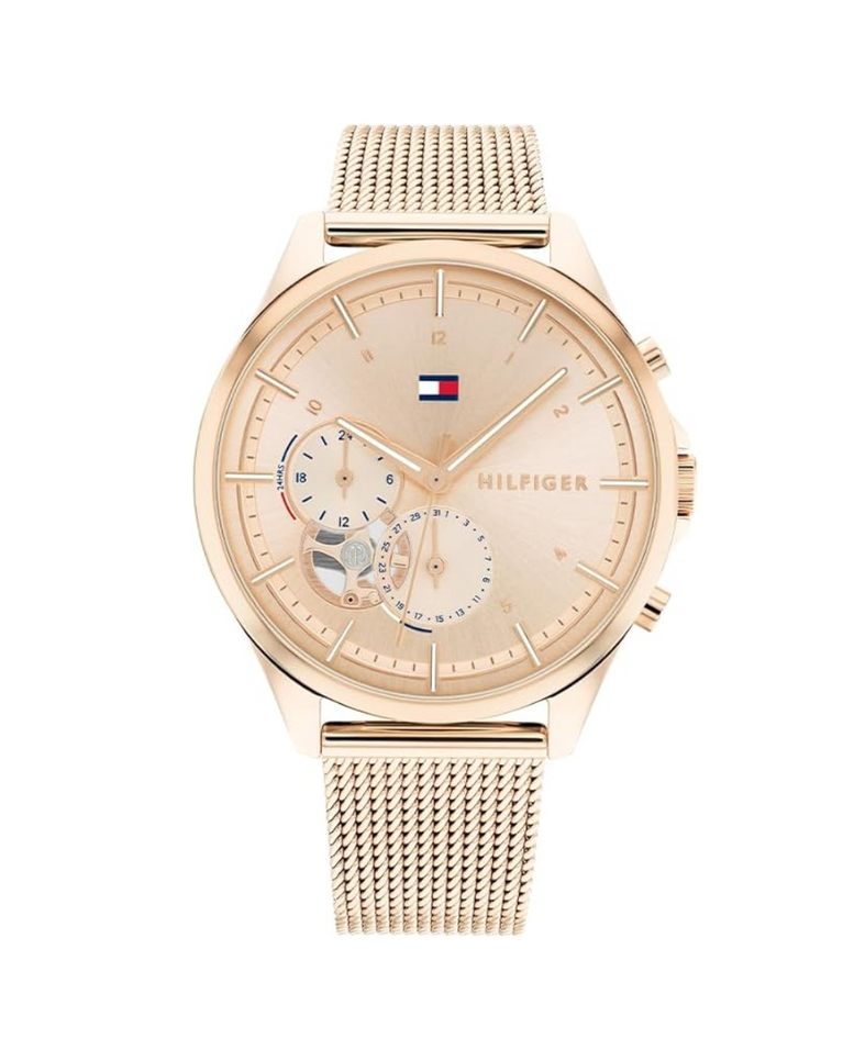 Tommy Hilfiger Rose Gold "Quin" Open Heart Ladies Watch - TH1782486