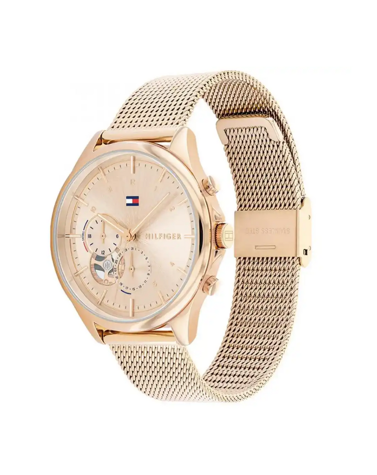 Tommy Hilfiger Rose Gold "Quin" Open Heart Ladies Watch - TH1782486