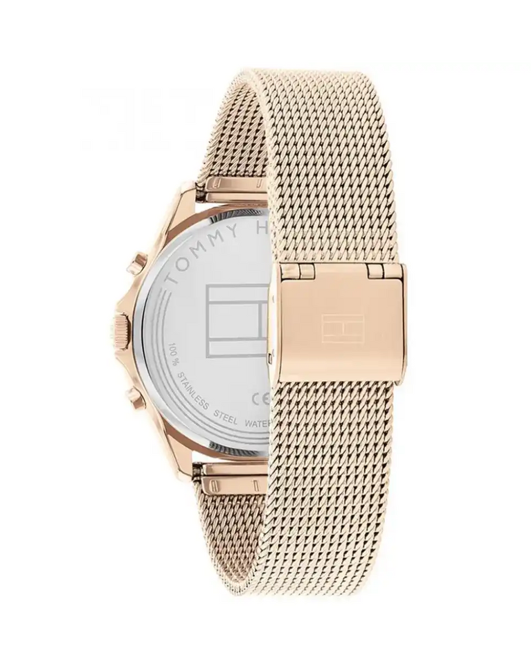 Tommy Hilfiger Rose Gold "Quin" Open Heart Ladies Watch - TH1782486