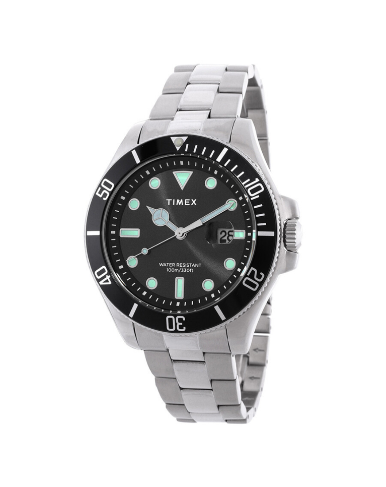 TimeX Habourside Coast Black Dial/Bezel Men's Watch - TW2U41800