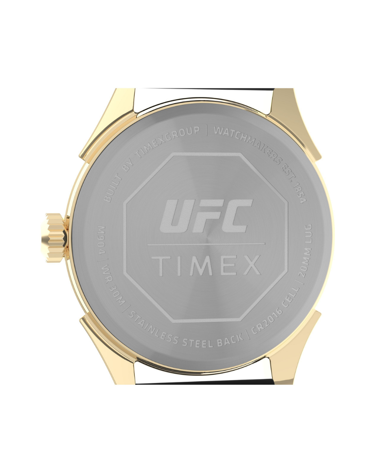 Timex Ufc Athena Gold/Black Silicone Gents Watch - TW2V56000