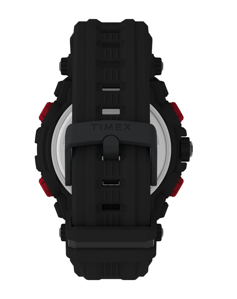 Timex Ufc Digital Impact Black/Red Silicone Unisex Watch - TW5M52800
