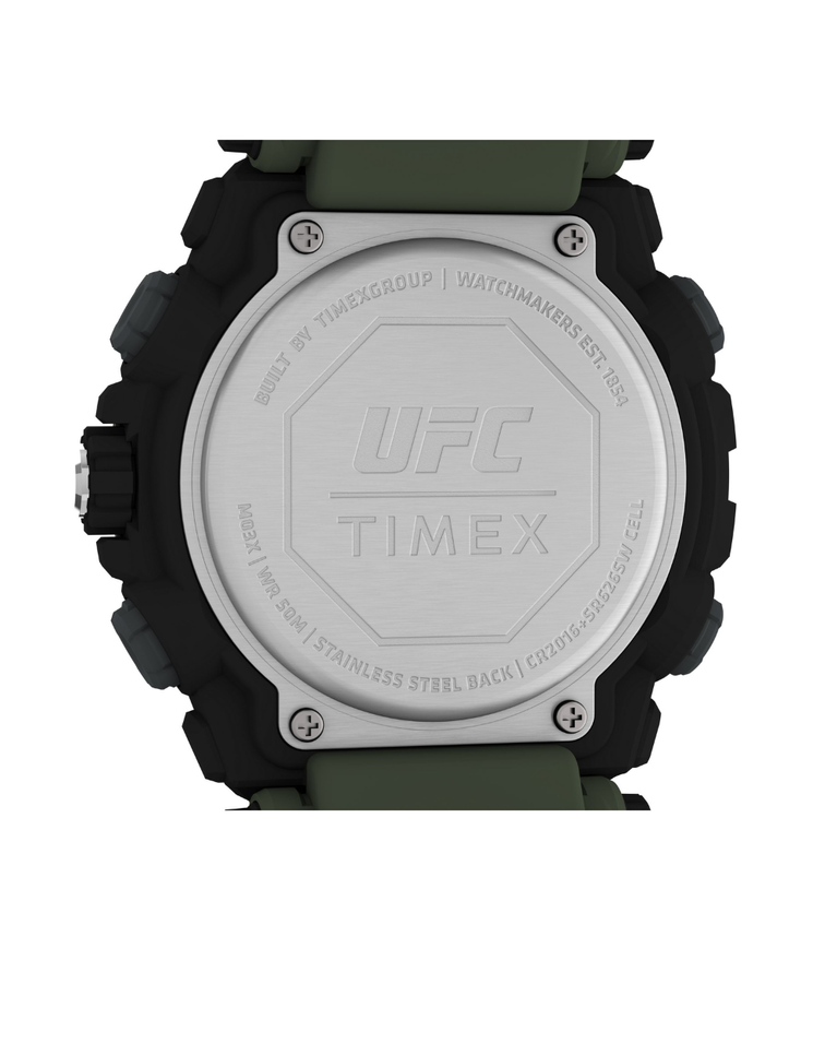 Timex Ufc Digital Impact Green/Grey Silicone Unisex Watch - TW5M52900