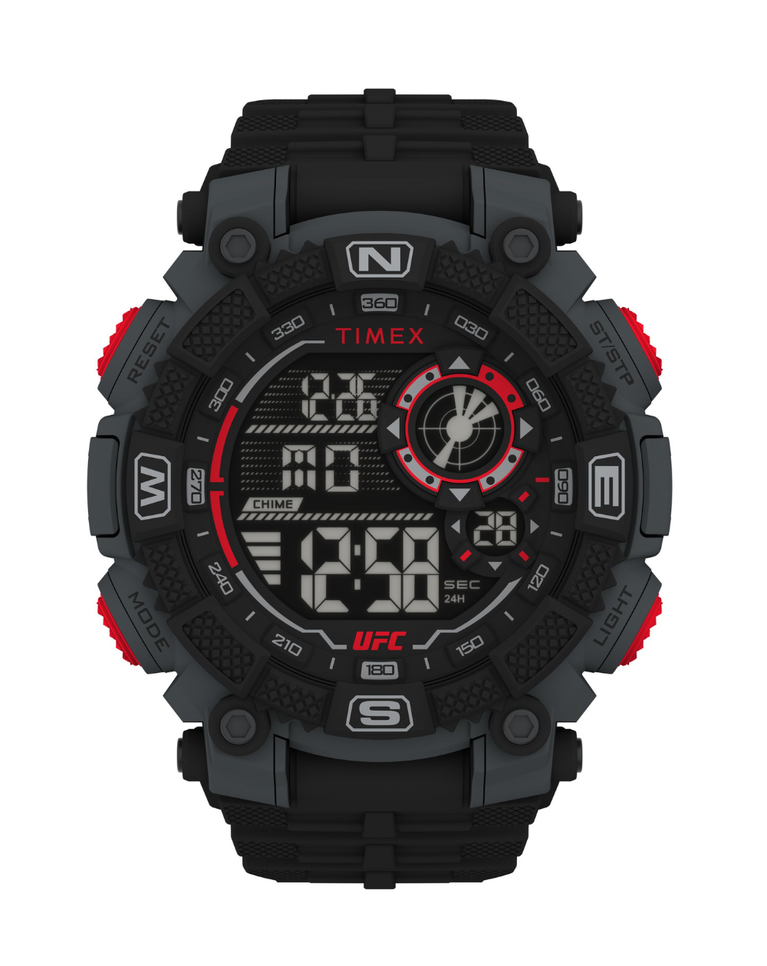 Timex Ufc Digital Redemption Black/Red Unisex Watch - TW5M53700