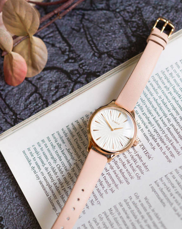 Timex Trend 3 Hands Women's White Dial Quartz Watch - TW2V06700UJ