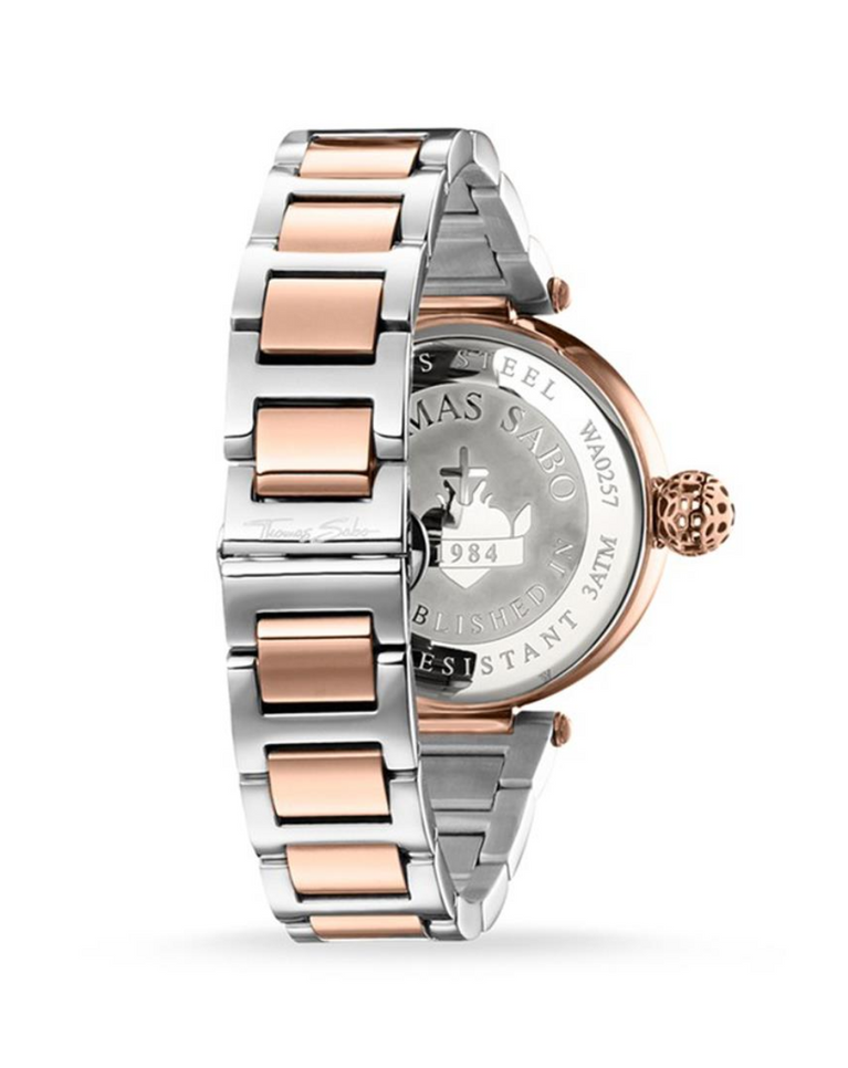 Thomas Sabo "Karma" Rose Gold Two Tone Ladies Watch - WA0257-277-201