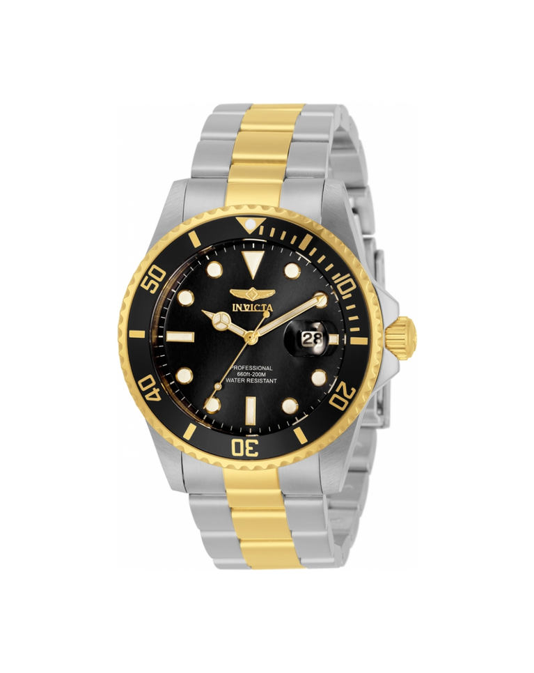Invicta Black Dial Two Tone Men's Divers Watch - 33269