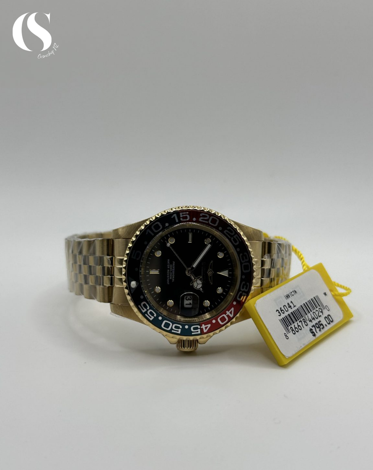Invicta Pro Diver Gold Pepsi Men’s Quartz Watch - 36041