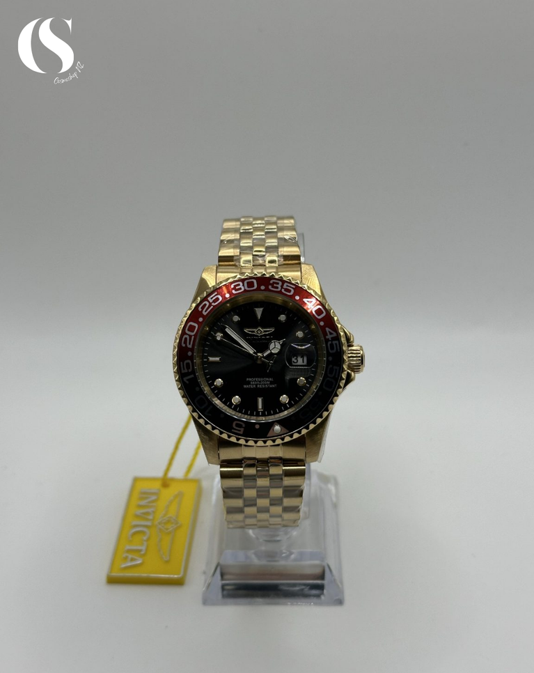 Invicta Pro Diver Gold Pepsi Men’s Quartz Watch - 36041