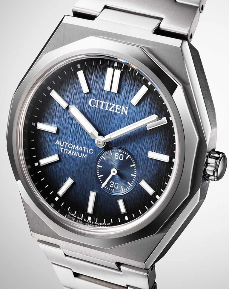 Citizen Zenshin 60 Super Titanium Blue Automatic Gents Watch - NK5020-58M