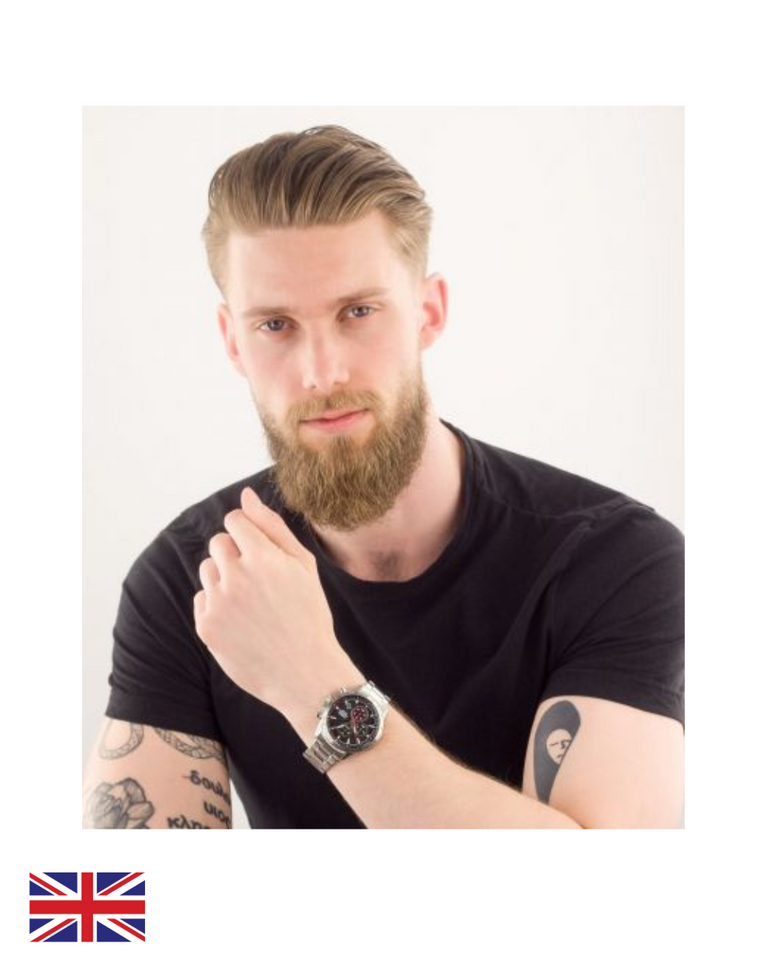 Lorus 男士计时手表,黑色表盘 RM391HX9
