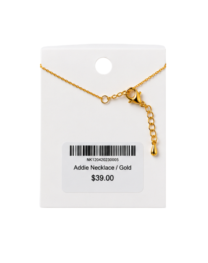 Aura Gold Plated Addie Ladies Necklace - NK120420230005