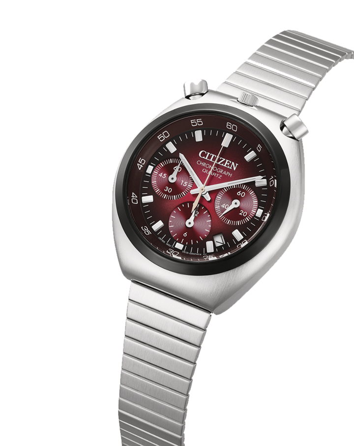 Citizen Quartz Tsuno Chronograph Red Dial Watch - AN3714-84Z