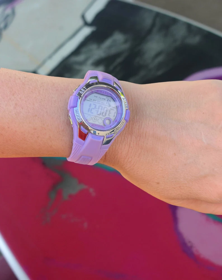 Maxum Candy Purple Womens Sports Digital Watch - X2213L1