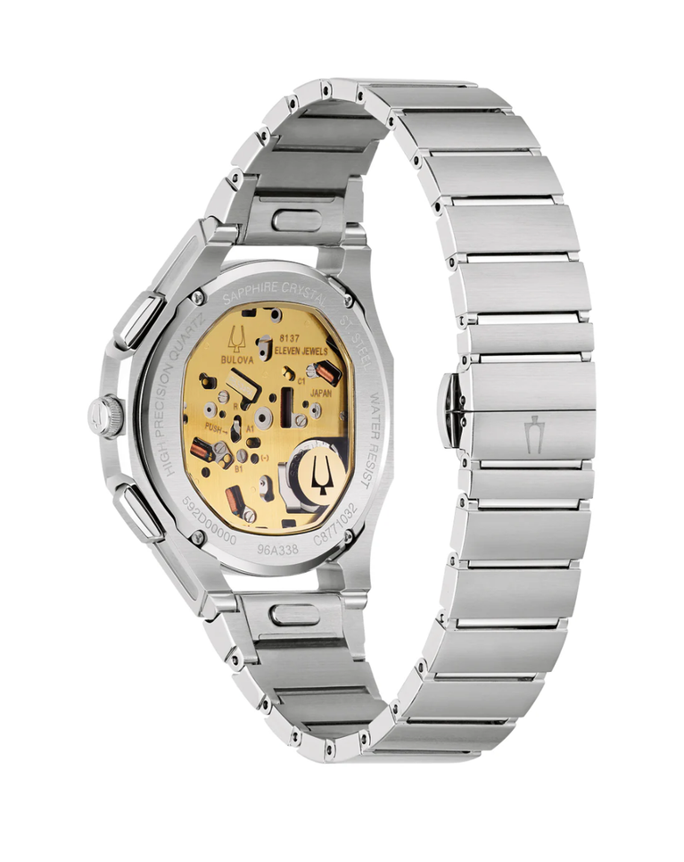 Bulova High Precision Green Chronograph Men's Watch - 96A338