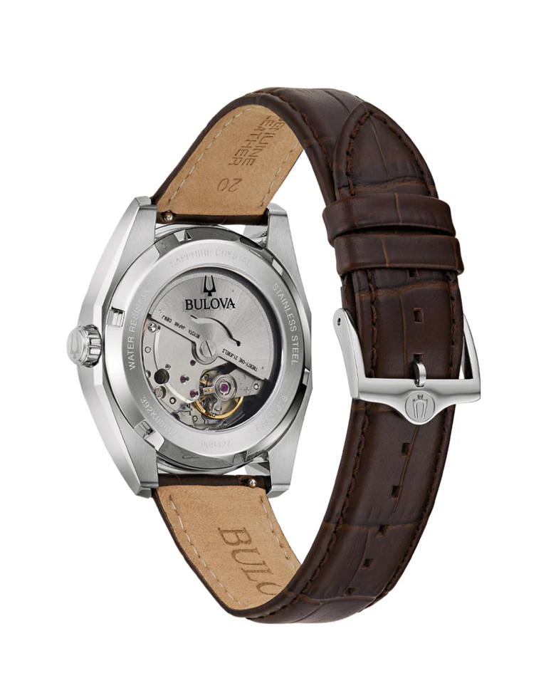Bulova Classic Surveyor Automatic Green Dial Mens Watch - 96B427