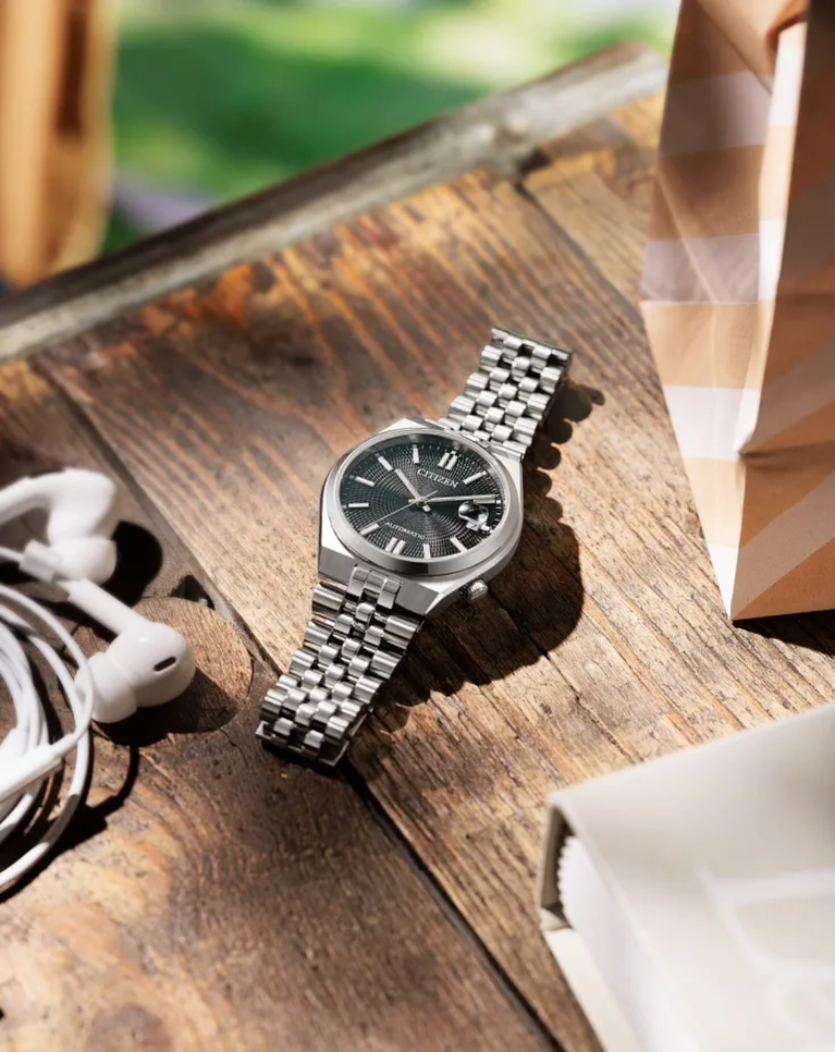 Citizen Mini 37mm Black Dial Automatic Unisex Watch - NK0030-51E