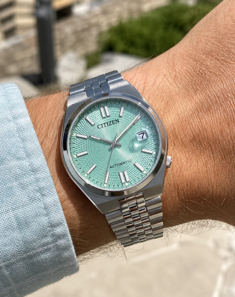 Citizen Tsuyosa Mini 37mm Teal Automatic Unisex Watch - NK0030-51X