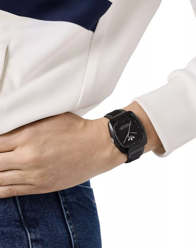 Adidas Retro Wave Two Black Resin Unisex Watch - AOSY24531