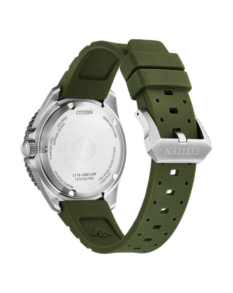 Citizen Promaster Eco Drive Green/White Mens Watch - BN0265-00A