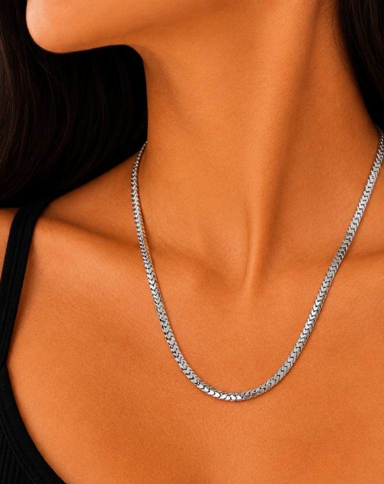 Aura Core 18k Gold Plated Ladies Chain Necklace - NK0506230002