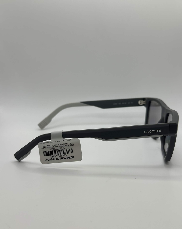 Lacoste Square Mens Grey Sunglasses - L998S.022.55/16