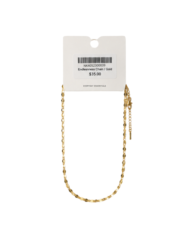 Aura Endless Gold Plated Ladies Chain - NK4052300039