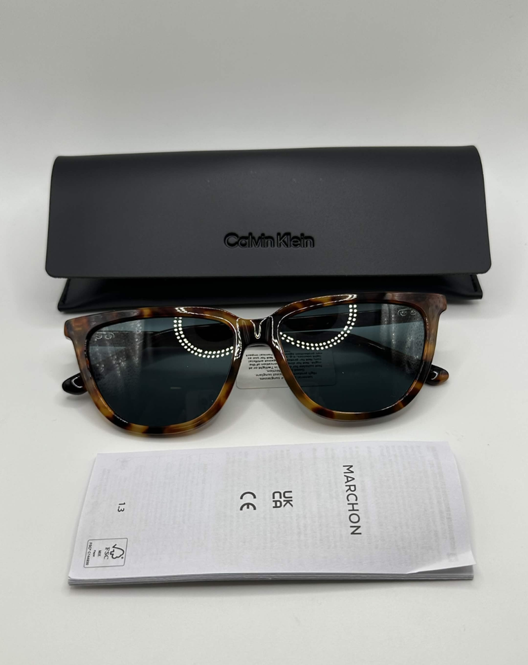 Calvin Klein Havana Brown Ladies Sunglasses - CK24537S.219.55/15